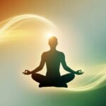 Man in deep meditation and higher states of consciousness