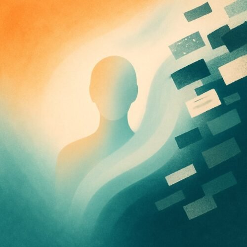 Image showing a person freeing themselves of collective energies